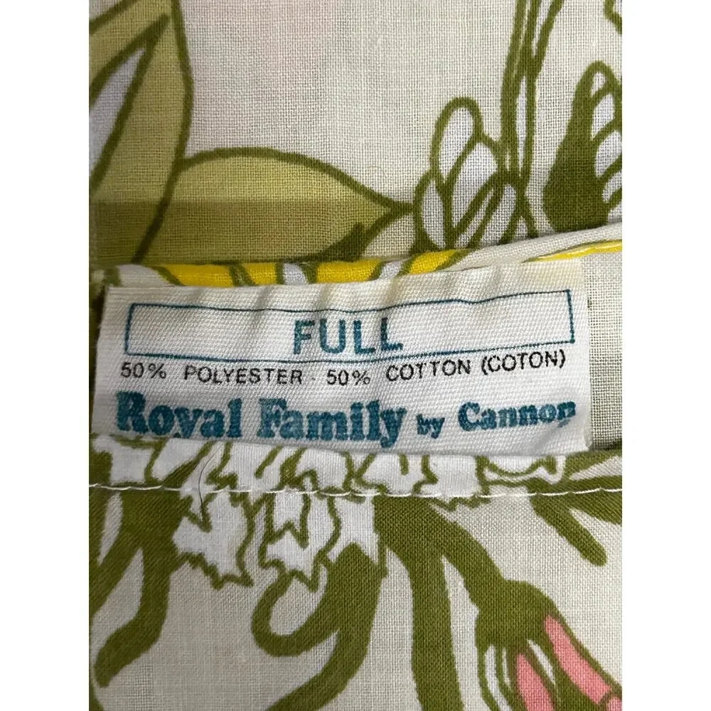 Vintage 1970s flat sheet